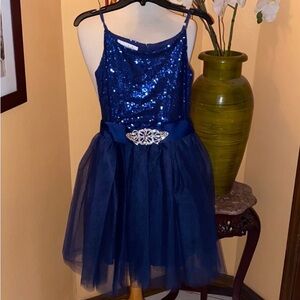 Chasing Fireflies Navy sequin sparkles dress